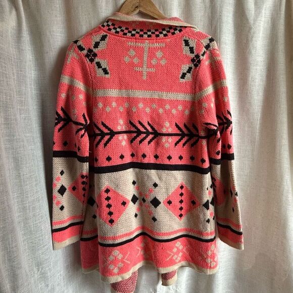 Rock‎ & Roll Cowgirl Women Waterfall Duster Cardigan Size S Boho Hippie Festival - Picture 2 of 14